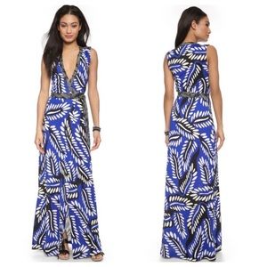 Diane Von Furstenberg 8 Orchid 100% Silk Jersey Wrap Maxi Dress